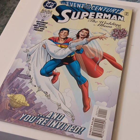 Superman 's wedding DC comics #1 +Superman red glass  # 56 vintage - Picture 3 of 4
